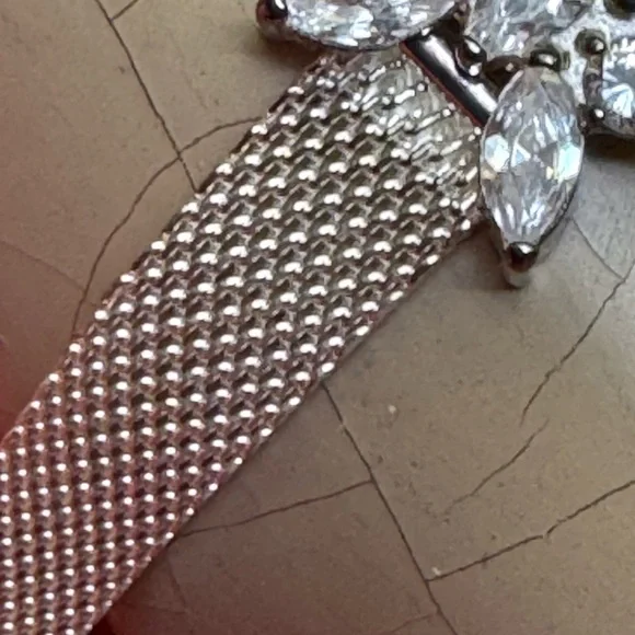 Lenox Sterling Silver 925 Diamond butterfly mesh band Japan  display picture 3